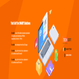 mobile application design  | website design and development  | tech soft for smart solutions